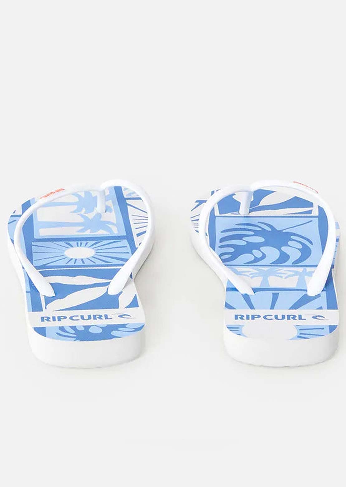 Rip Curl Women's Santorini Sun Bloom Open Toe Slipper Blue