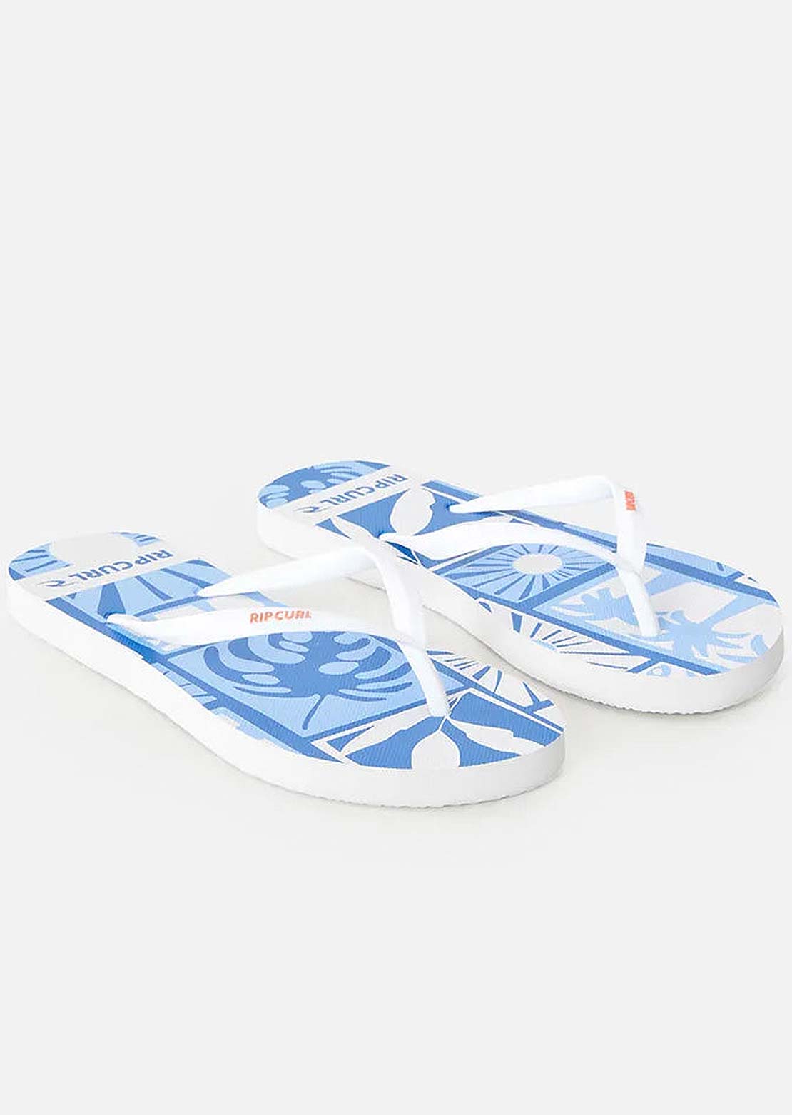 Rip Curl Women's Santorini Sun Bloom Open Toe Slipper Blue