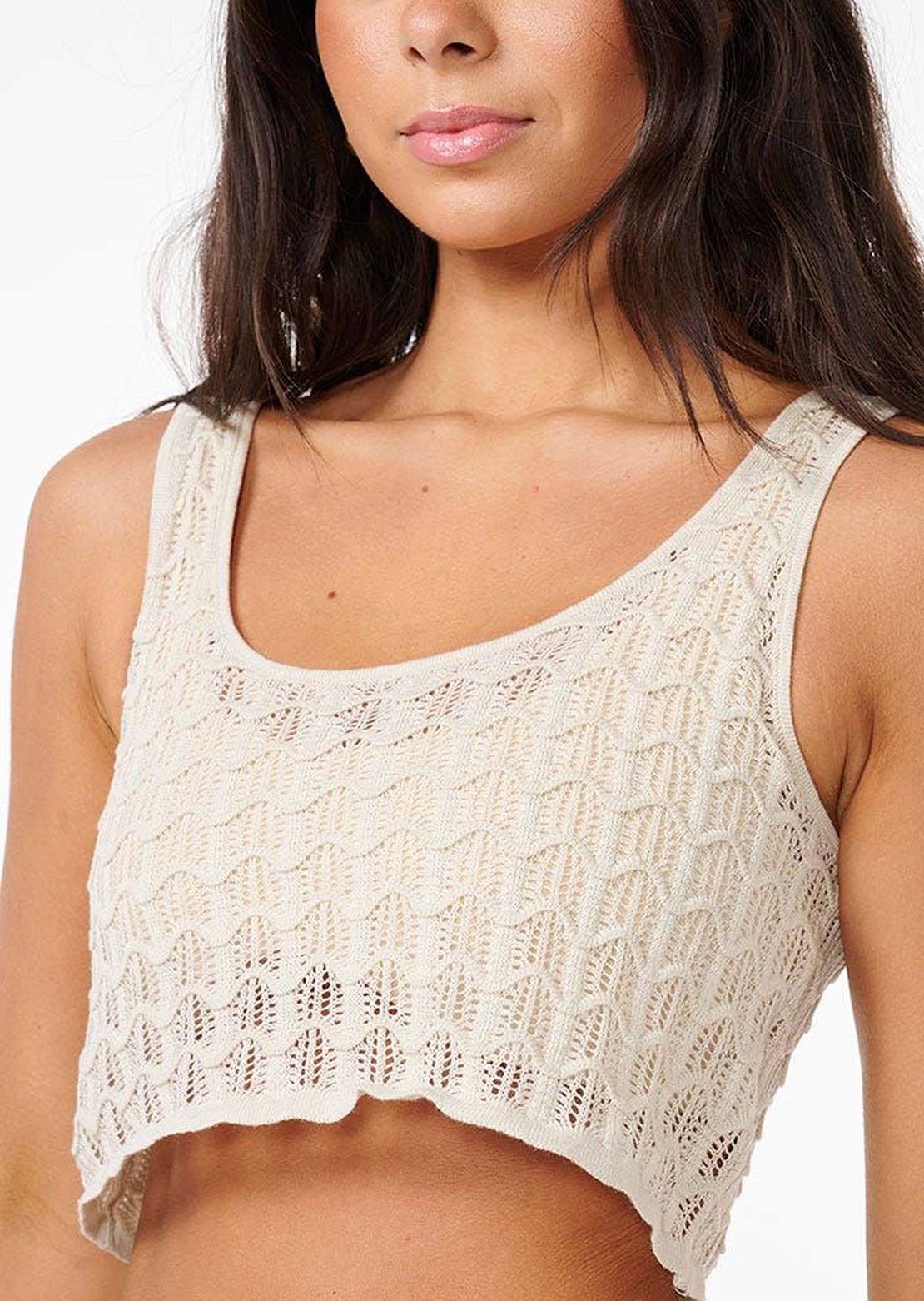 Rip Curl Women's Santorini Sun Crochet Top Shell