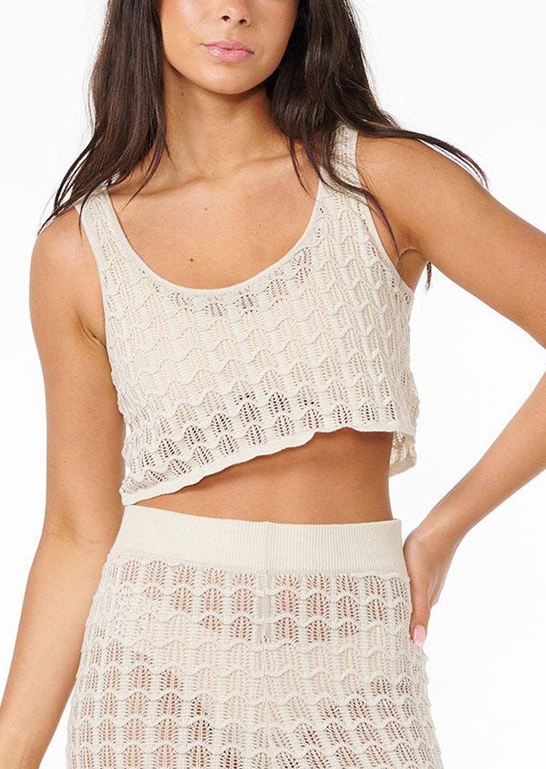 Rip Curl Women's Santorini Sun Crochet Top Shell