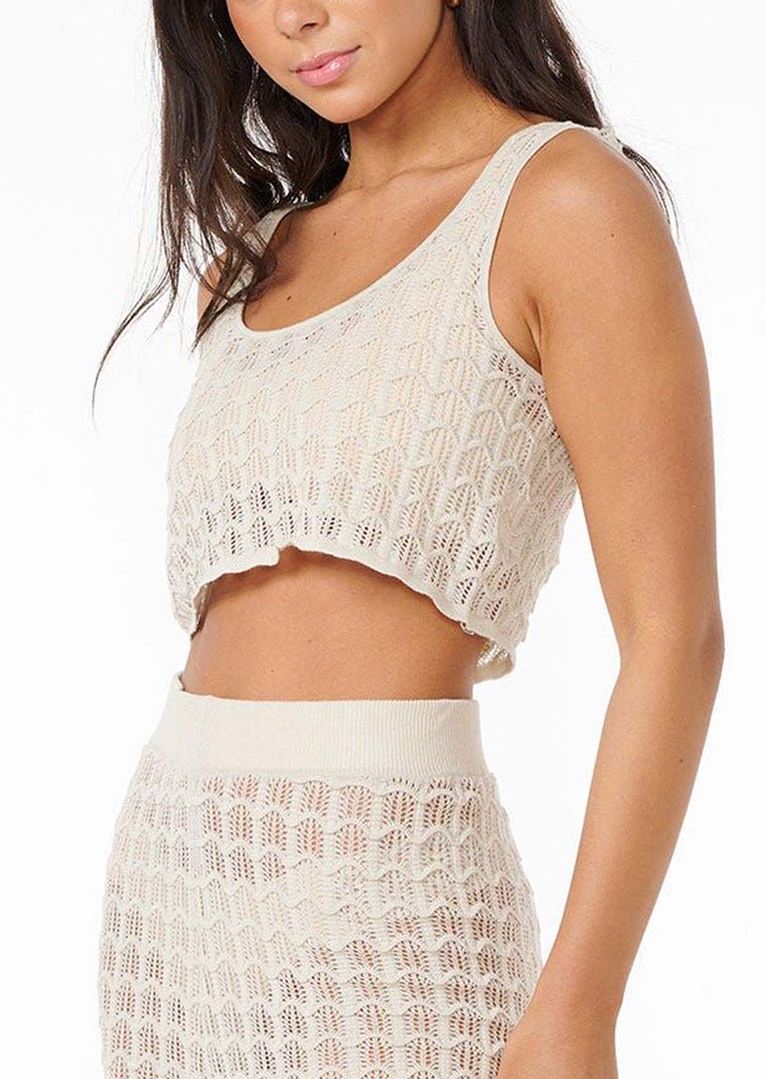 Rip Curl Women's Santorini Sun Crochet Top Shell