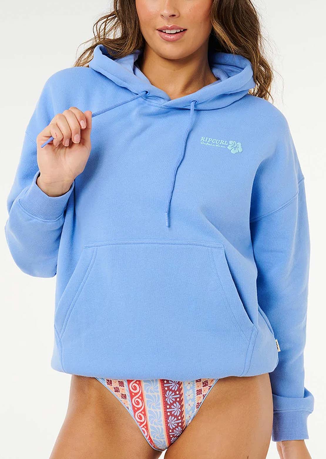 Rip Curl Women's Surf Puff Heritage Hood Cornflower Blue