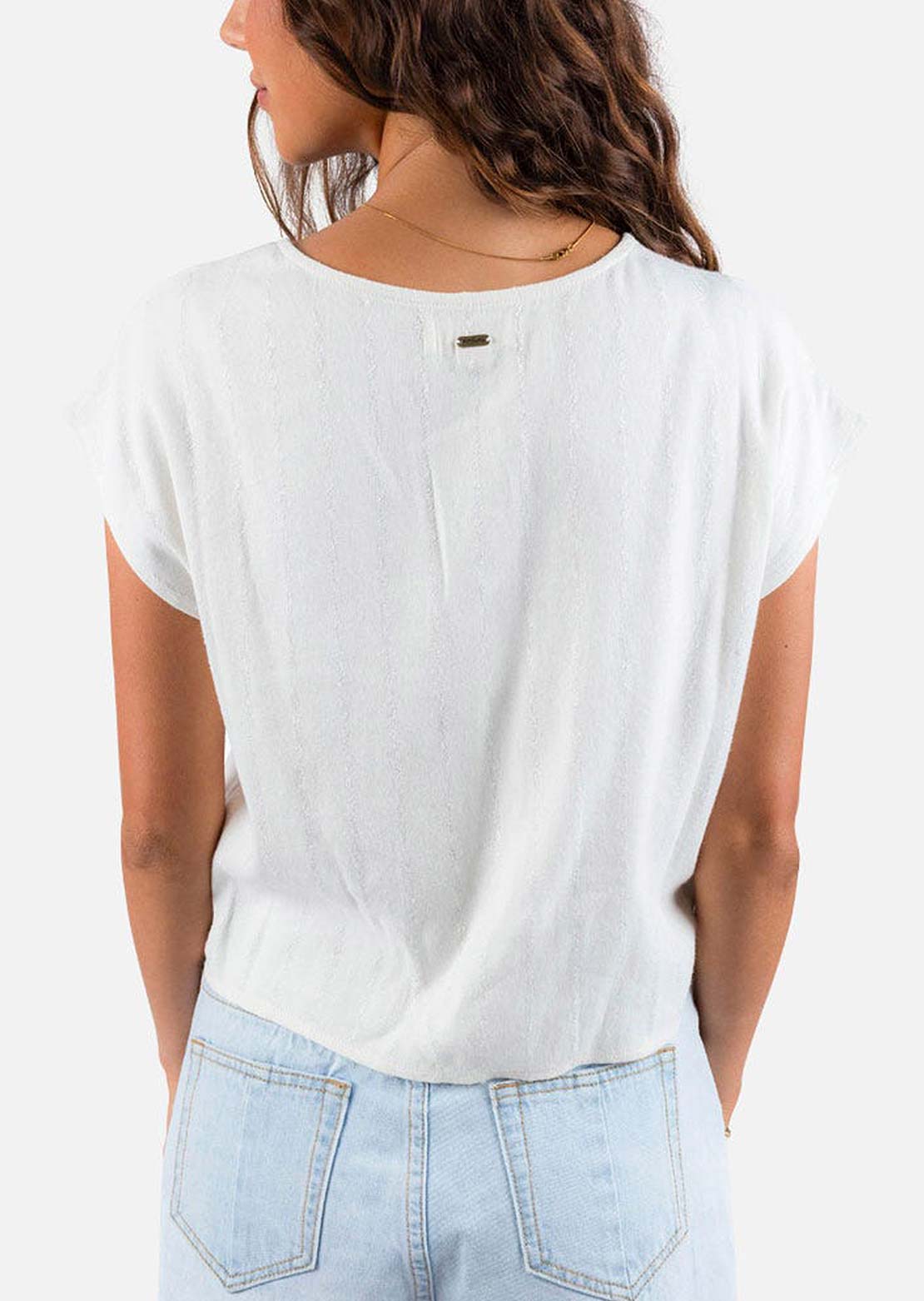 Rip Curl Women's Tiki Embroidered Top Bone