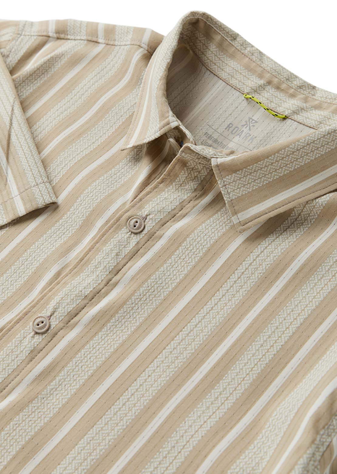 Roark Men's Bless Up Button Up Shirt Beige
