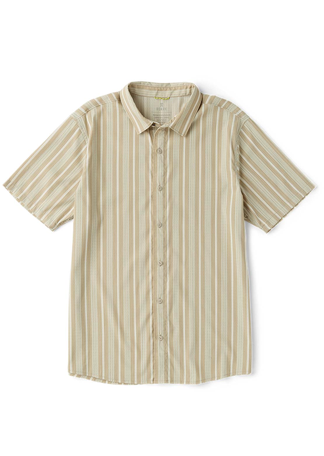 Roark Men's Bless Up Button Up Shirt Beige