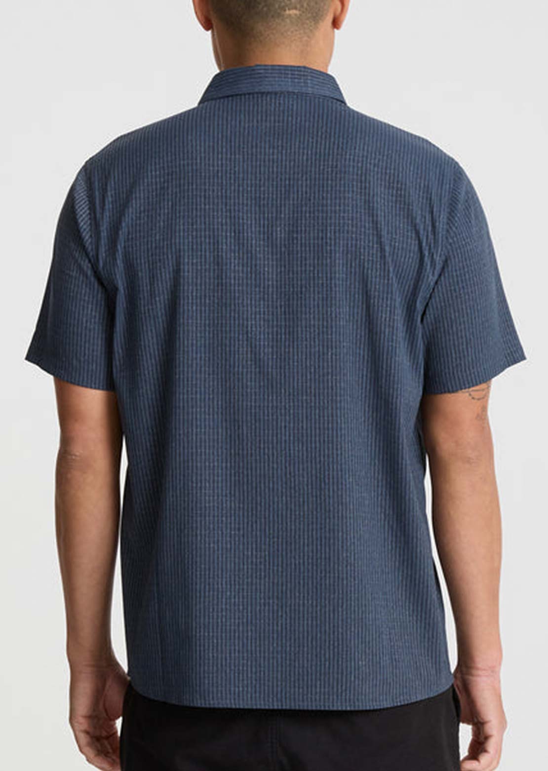 Roark Men's Bless Up Button Up Shirt Navy