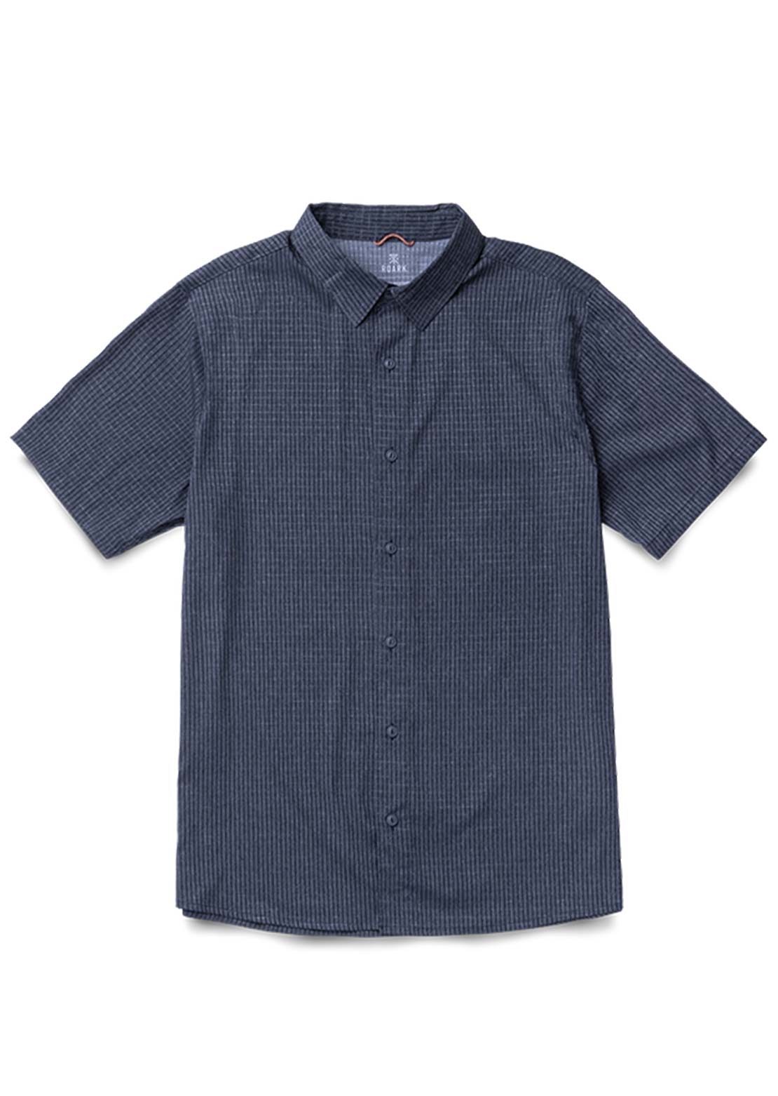 Roark Men's Bless Up Button Up Shirt Navy