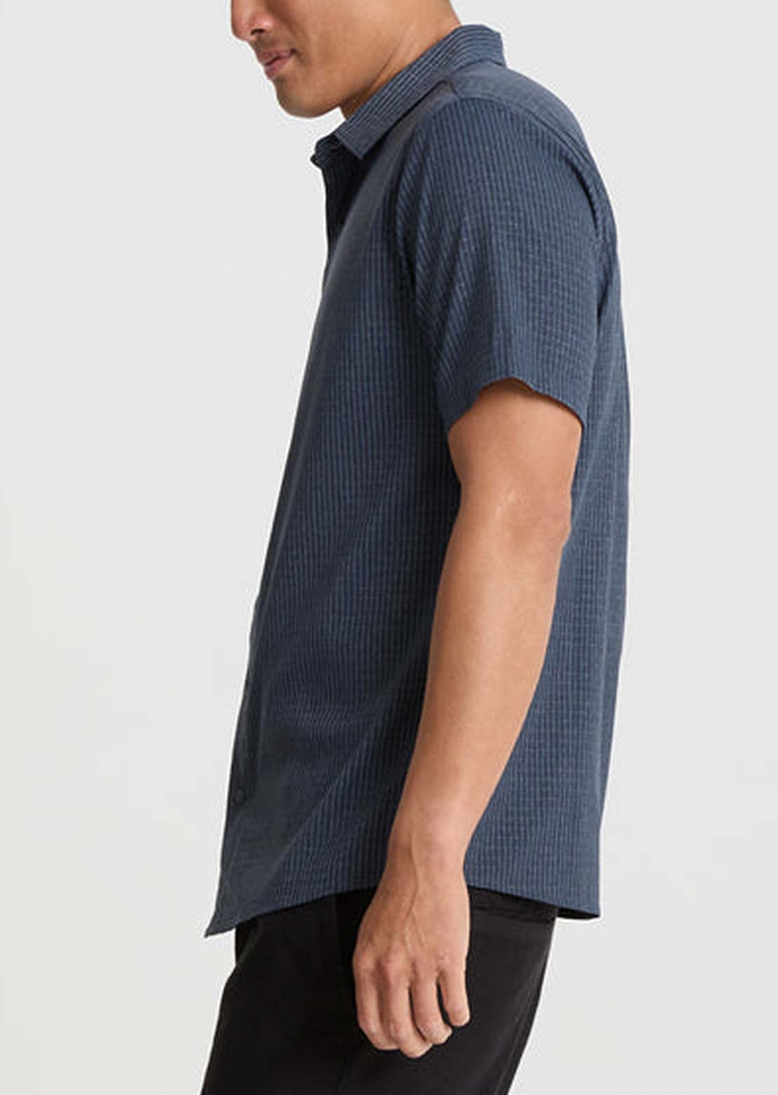 Roark Men's Bless Up Button Up Shirt Navy