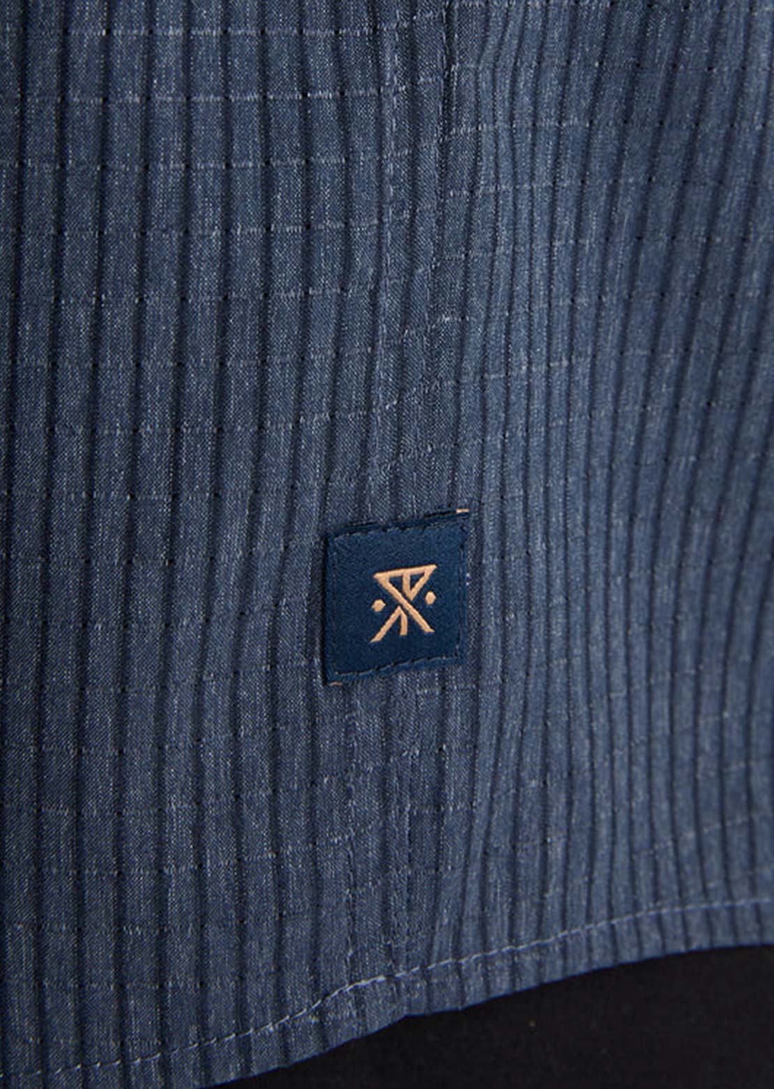 Roark Men's Bless Up Button Up Shirt Navy