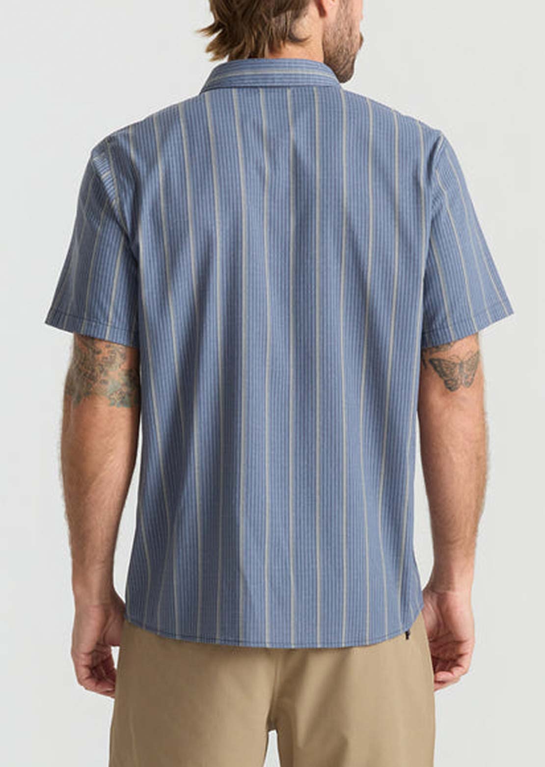 Roark Men's Bless Up Button Up Shirt Neptune