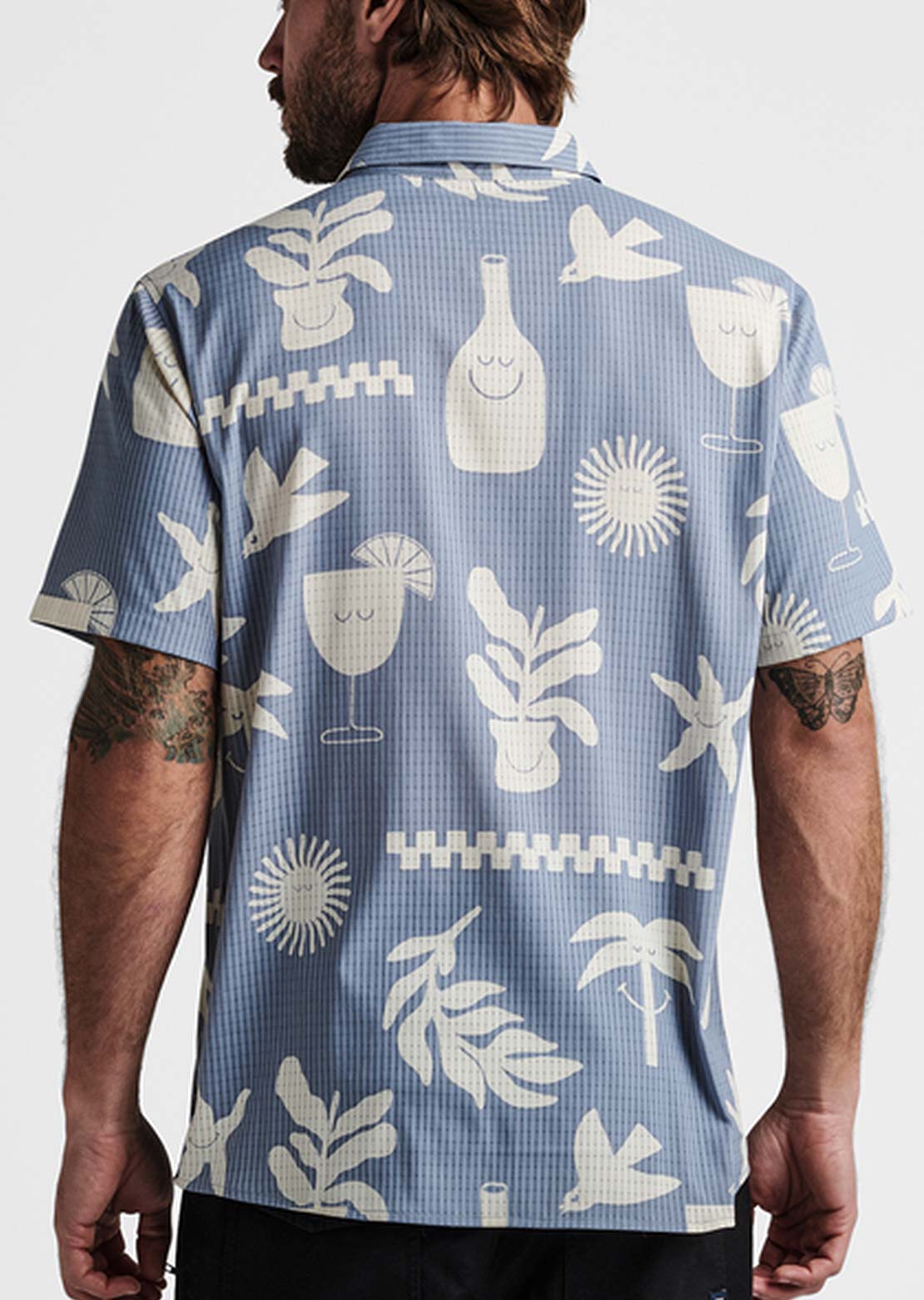 Roark Men&#39;s Bless Up Button Up Shirts Cascata
