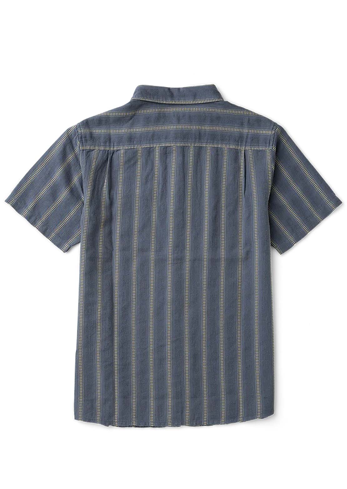 Roark Men's Crosswinds Woven Button Up Shirt Neptune
