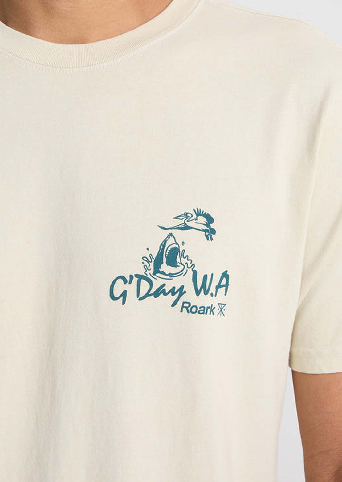 Roark Men's G'Day W.A T-Shirt Ivory