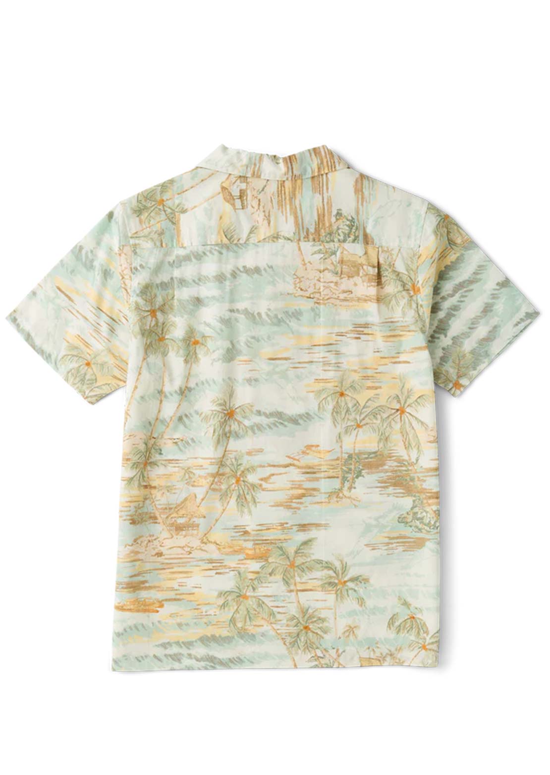 Roark Men's Gonzo Woven Button Up Shirt Sea Foam