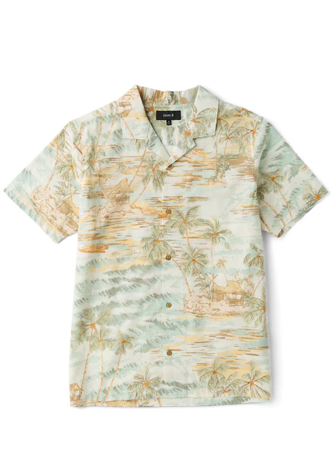 Roark Men's Gonzo Woven Button Up Shirt Sea Foam