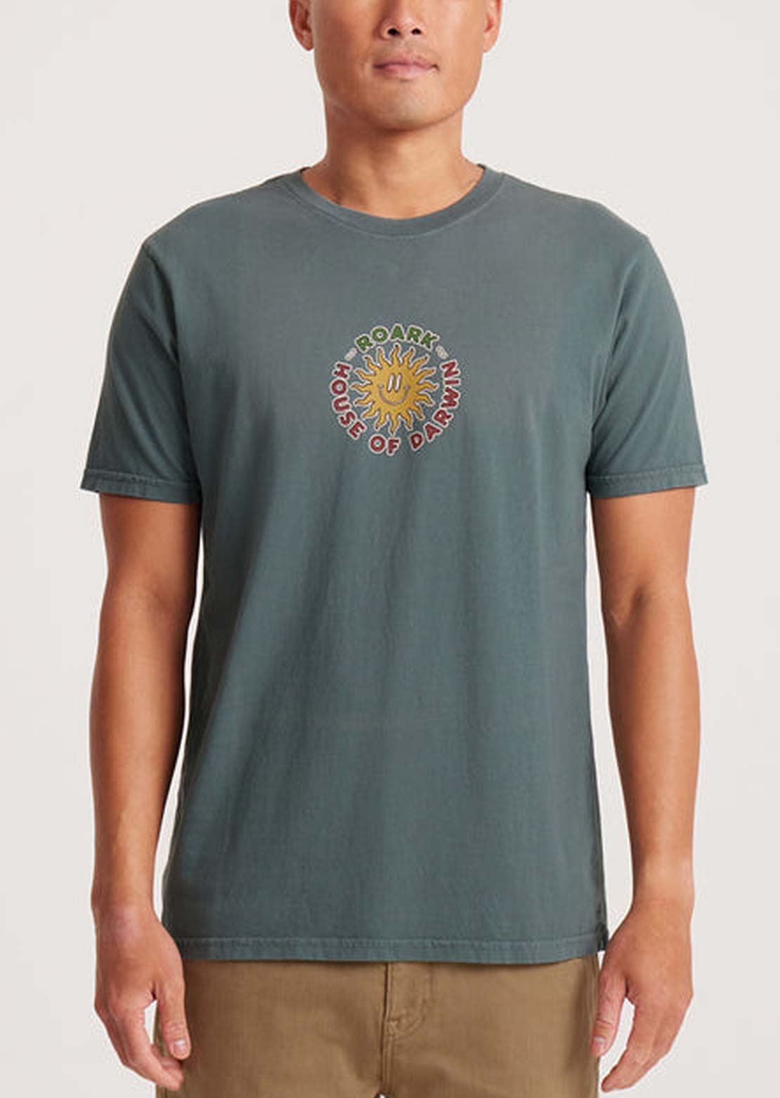 Roark Men's Hod Postcard T-Shirt Forest