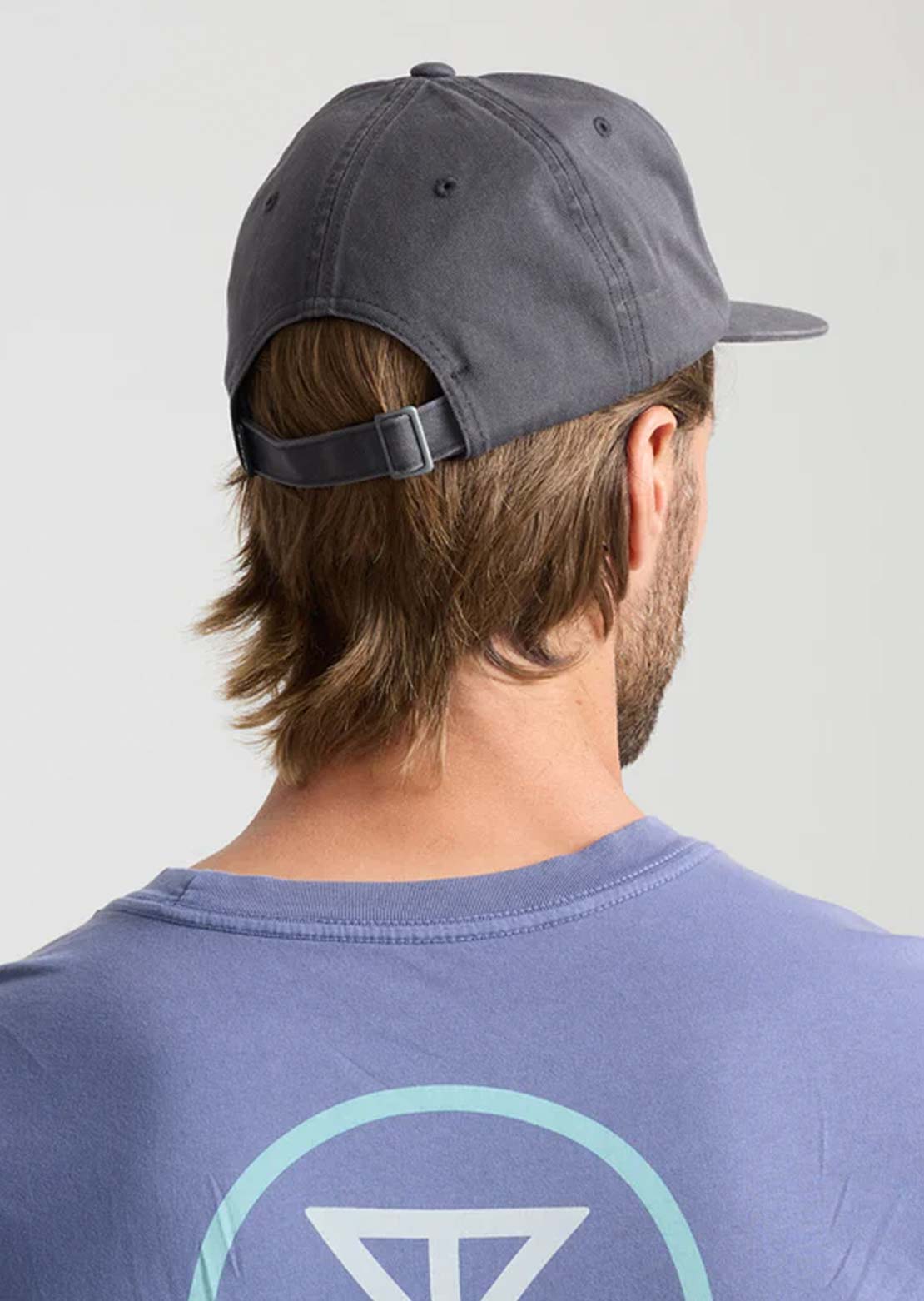 Roark Men's Made To Fade 6 Panel Cap Washed Charcoal