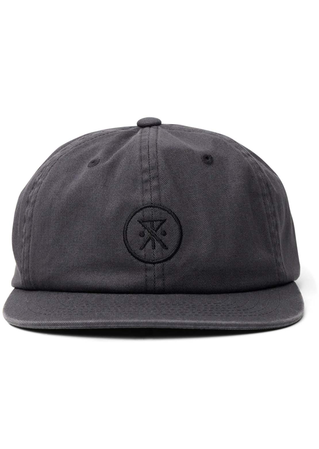 Roark Men's Made To Fade 6 Panel Cap Washed Charcoal