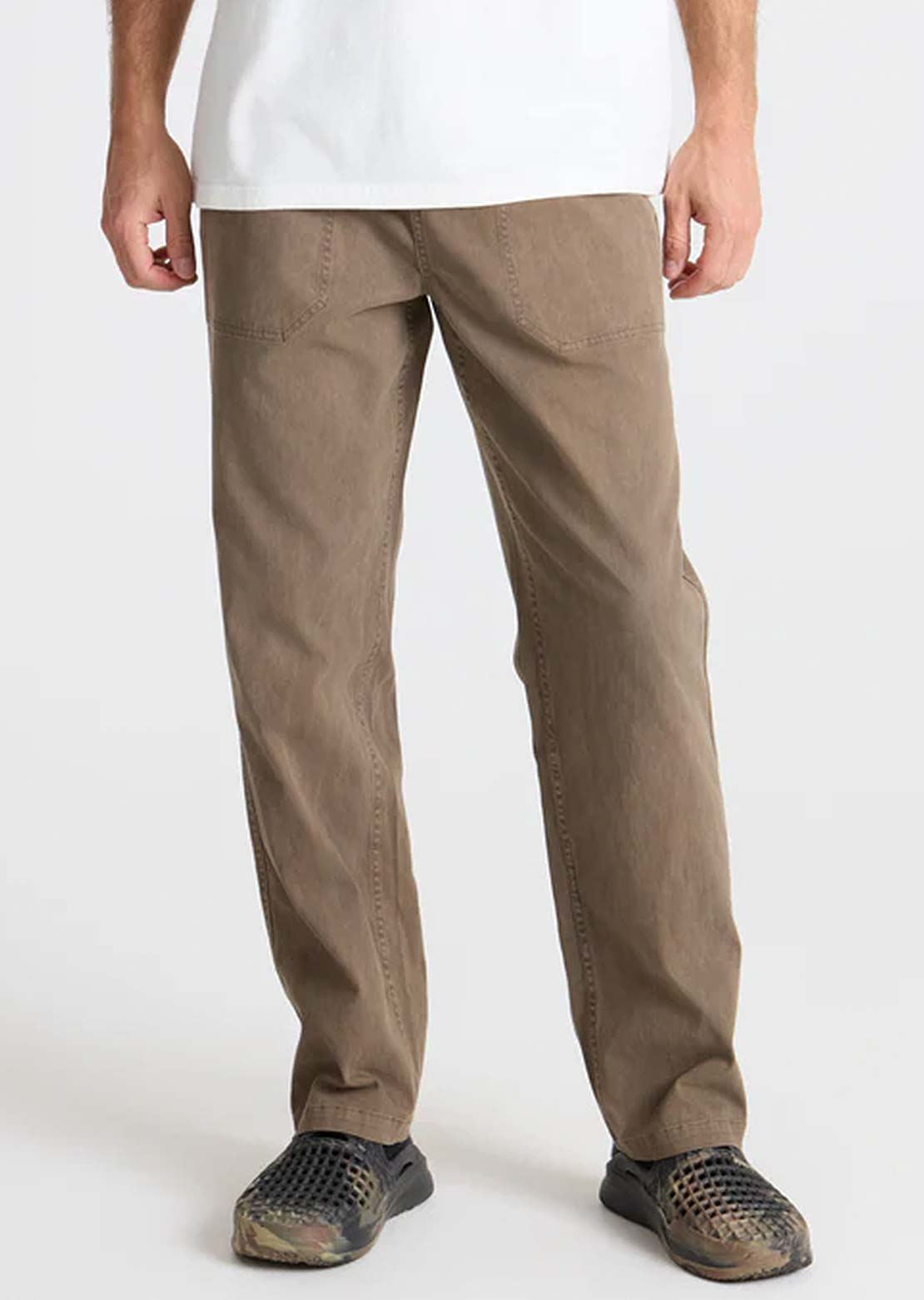 Roark Men's Made To Fade Pants Washed Brown