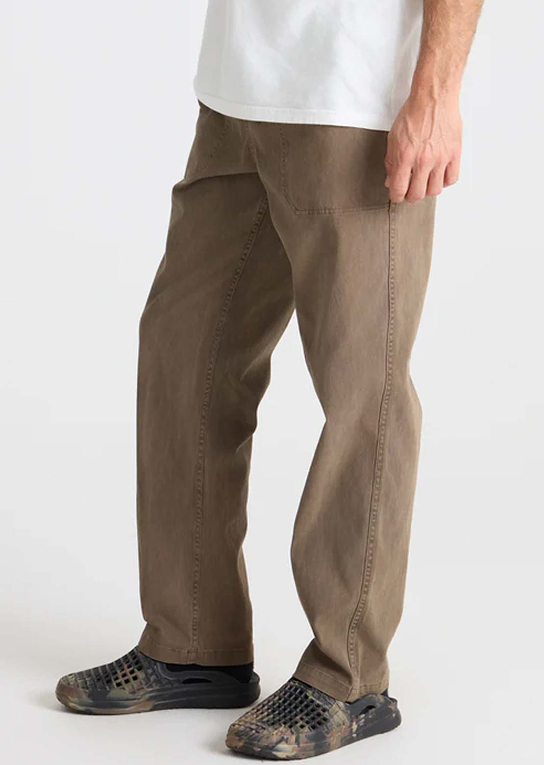 Roark Men's Made To Fade Pants Washed Brown