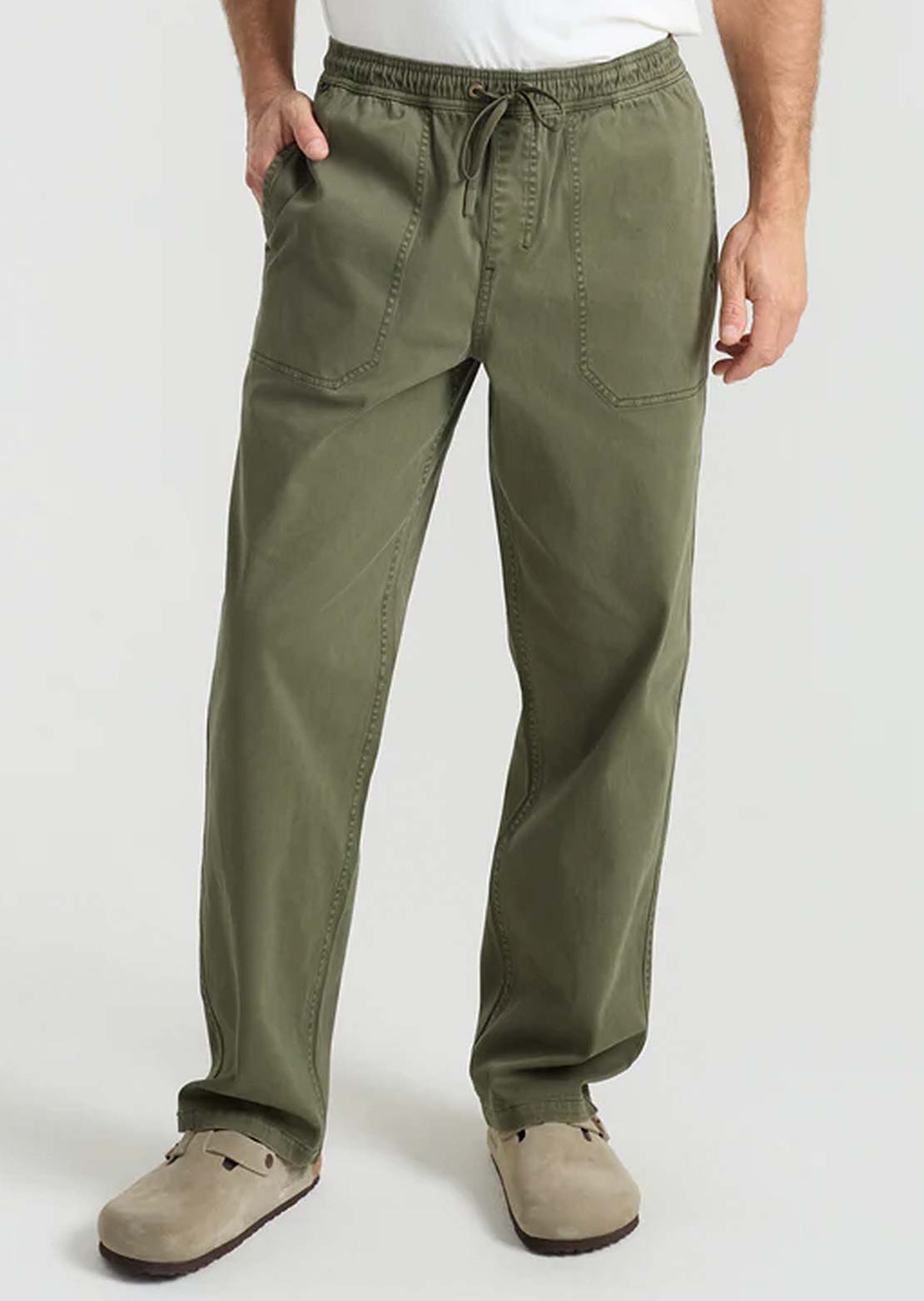 Roark Men's Made To Fade Pants Washed Military