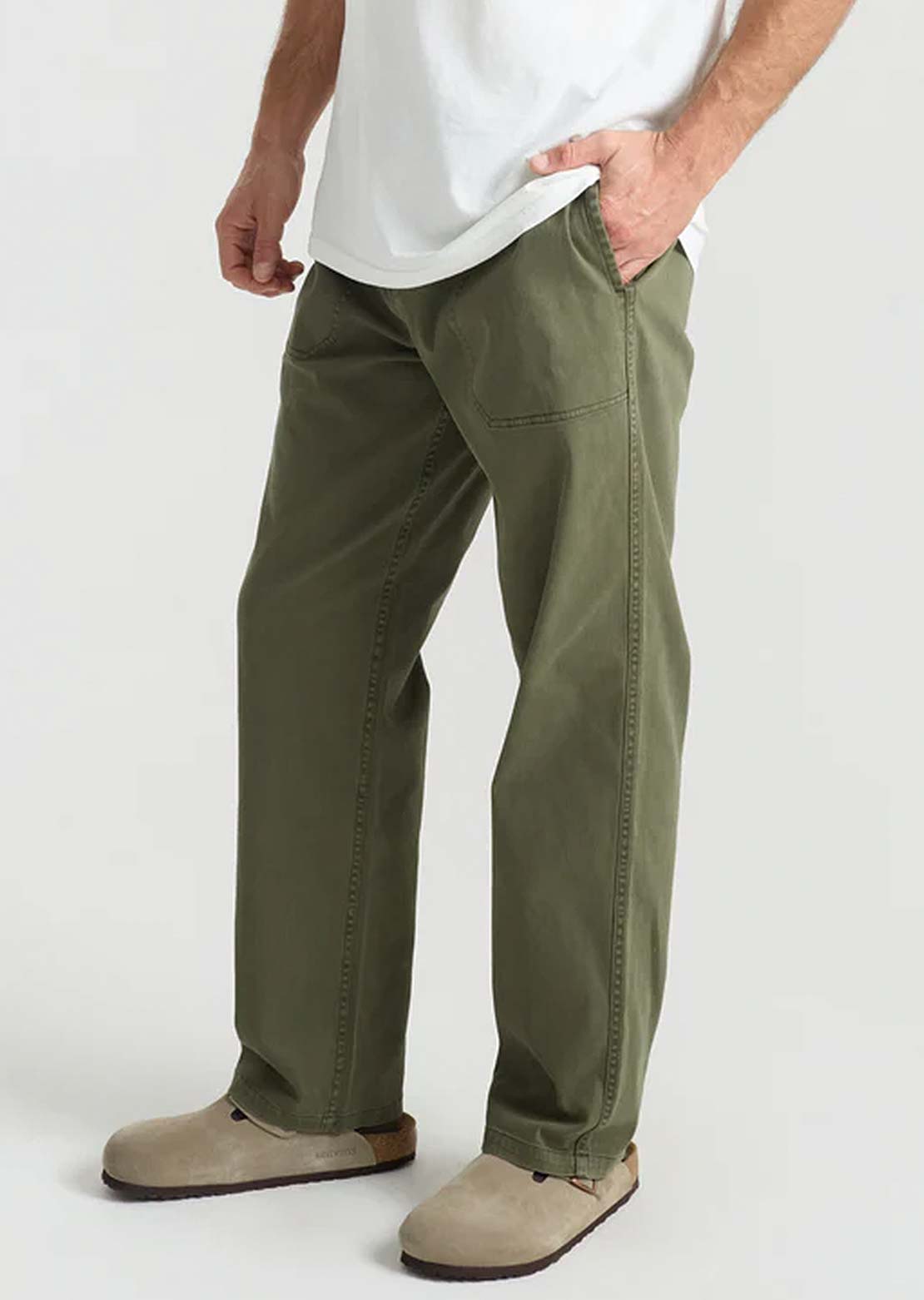 Roark Men's Made To Fade Pants Washed Military