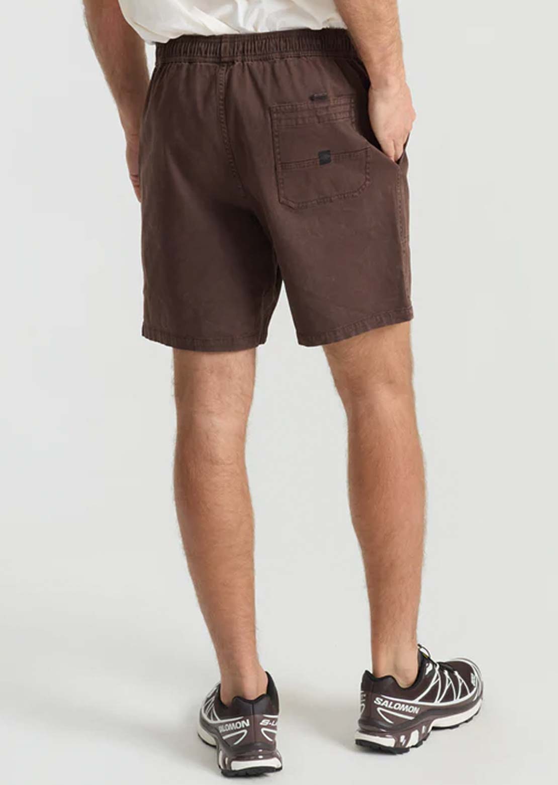 Roark Men's Made To Fade Shorts Washed Cocoa Bean