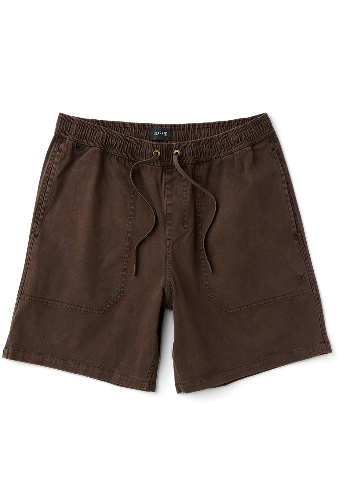 Roark Men's Made To Fade Shorts Washed Cocoa Bean