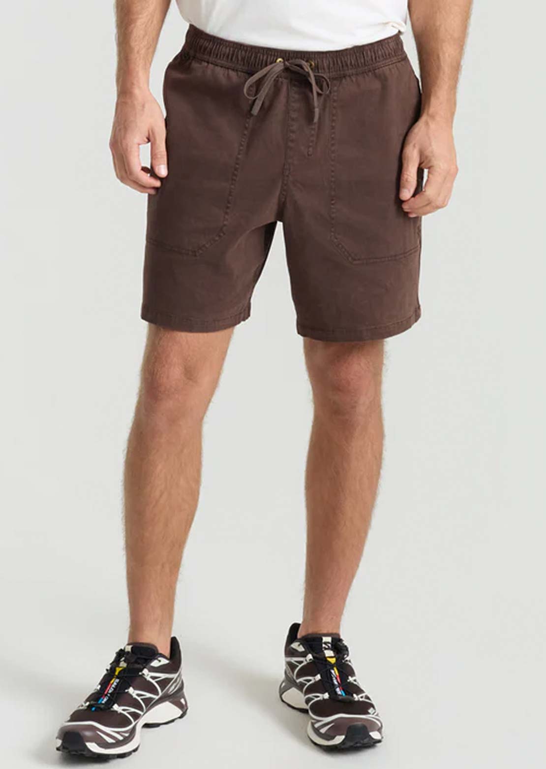 Roark Men's Made To Fade Shorts Washed Cocoa Bean