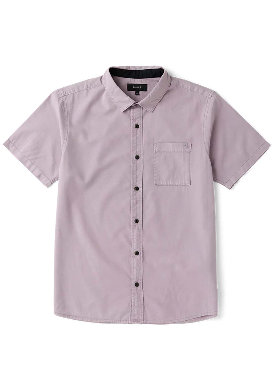 Roark Men's Made To Fade Woven Button Up Shirt Washed Dusty Lilac