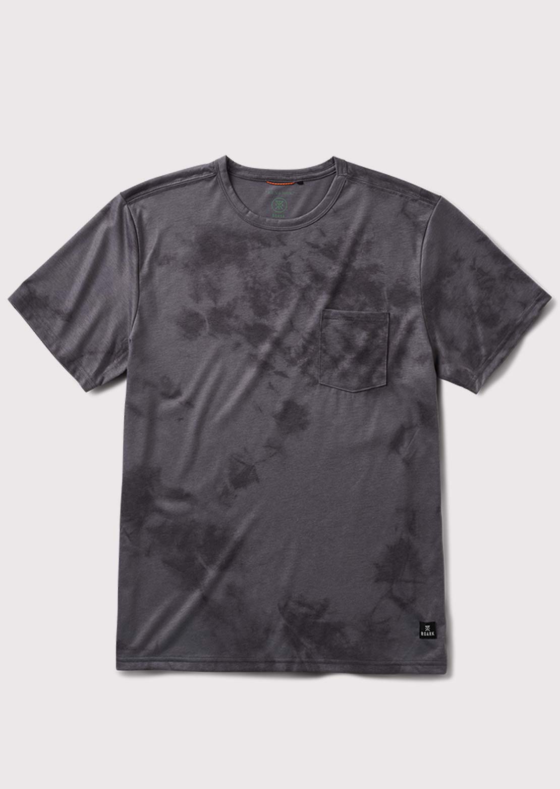 Roark Men's Mathis Active Tie Dye Pocket T-Shirt Grey