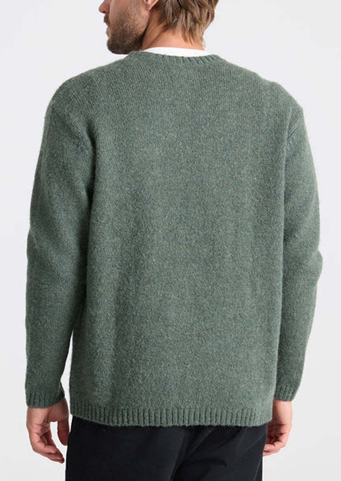 Roark Men's Nordman Wool Sweater Dark Forest