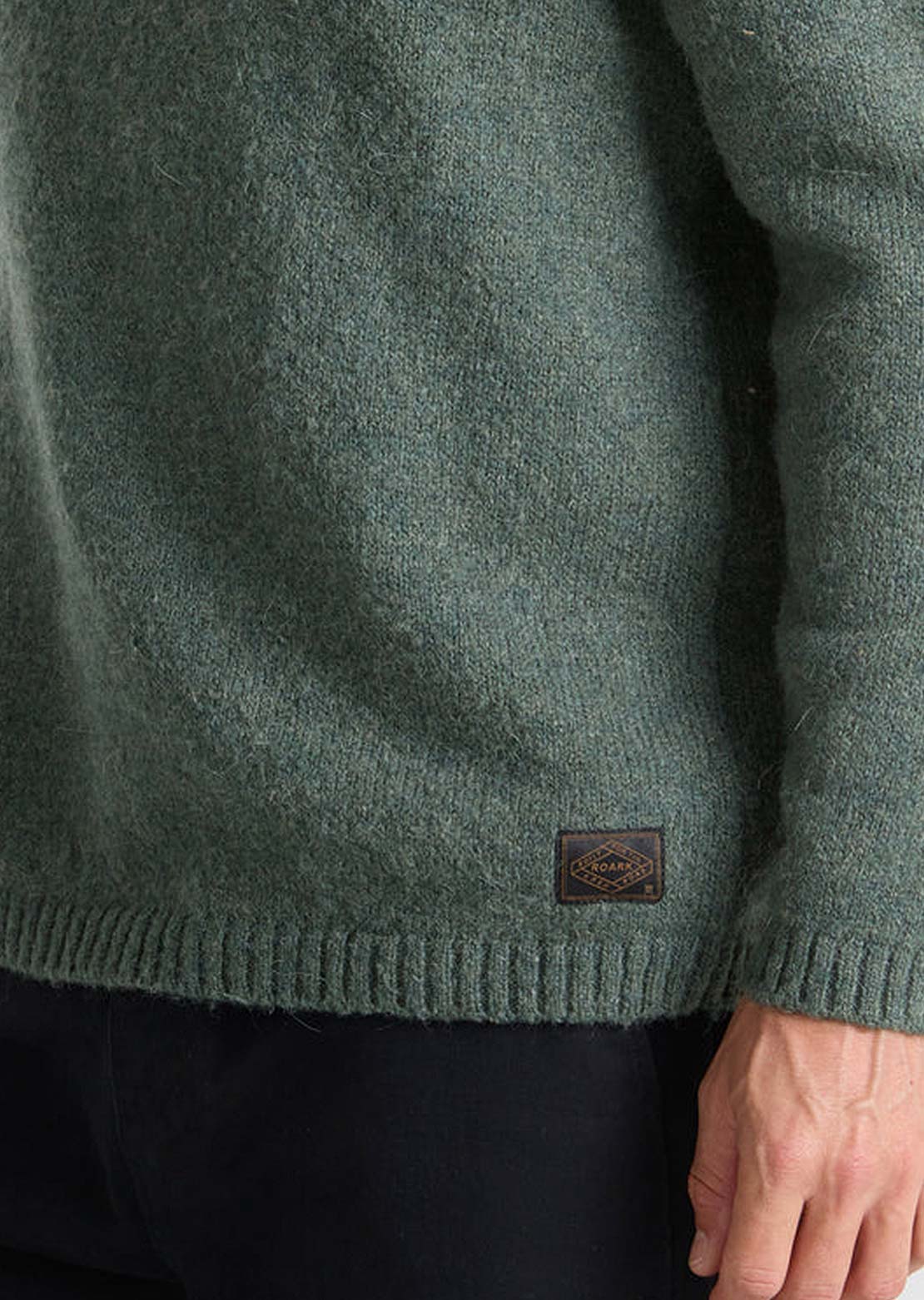 Roark Men's Nordman Wool Sweater Dark Forest