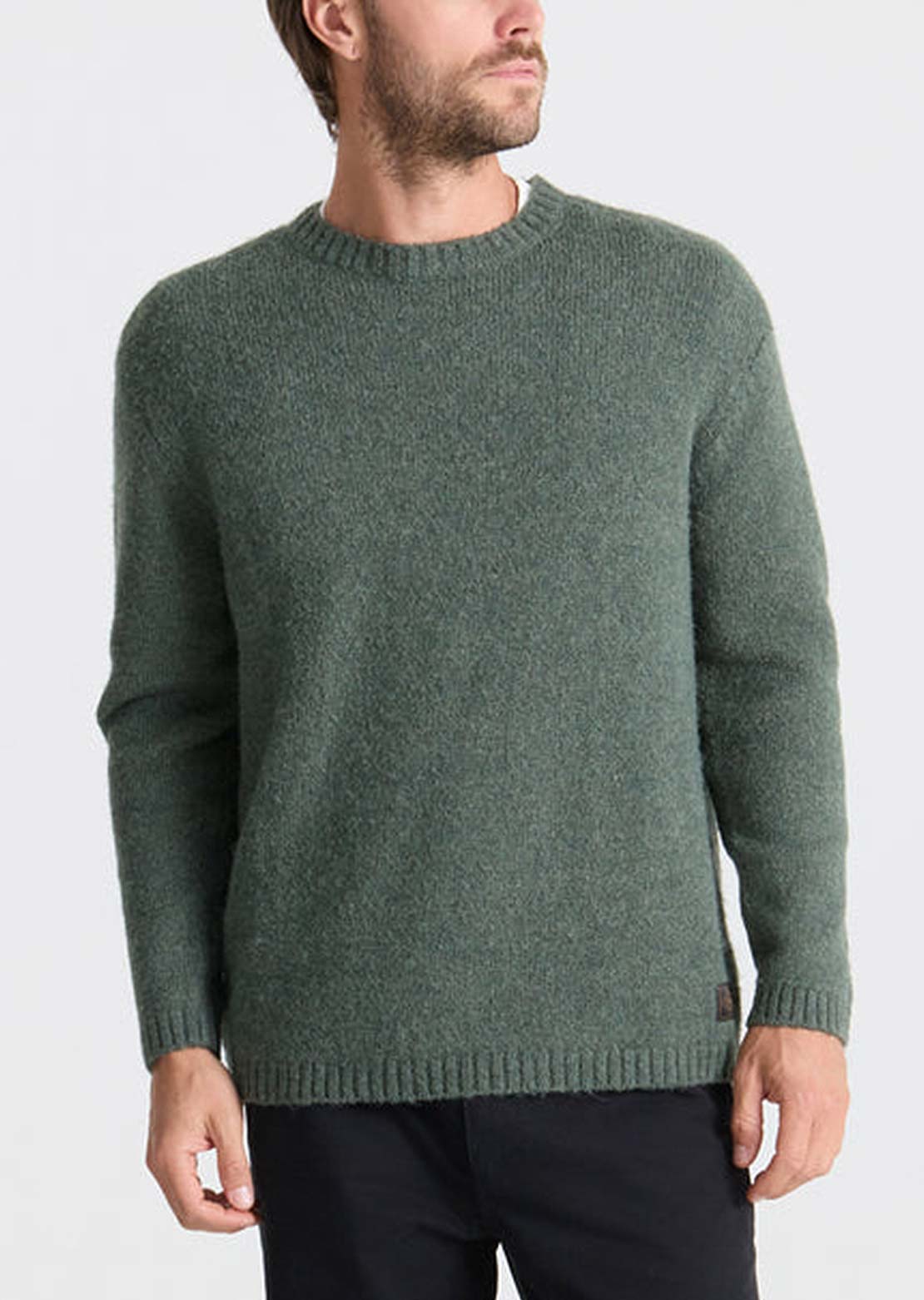 Roark Men's Nordman Wool Sweater Dark Forest