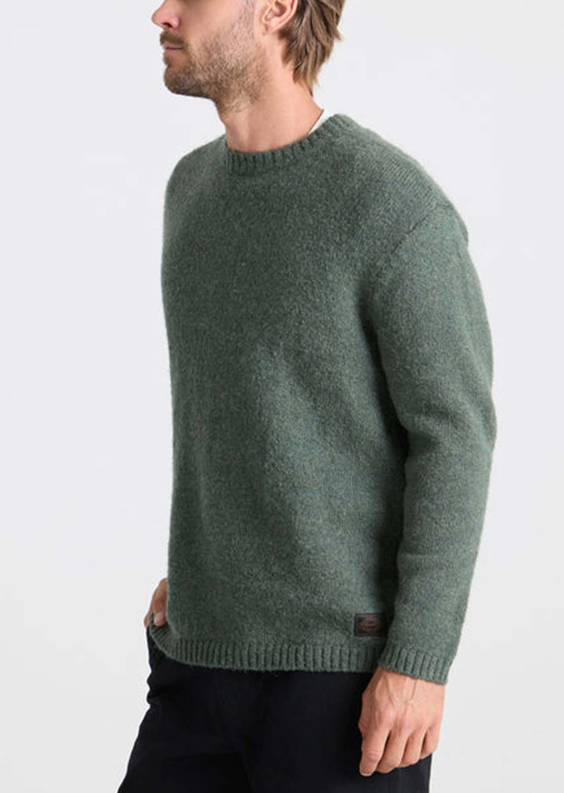Roark Men's Nordman Wool Sweater Dark Forest