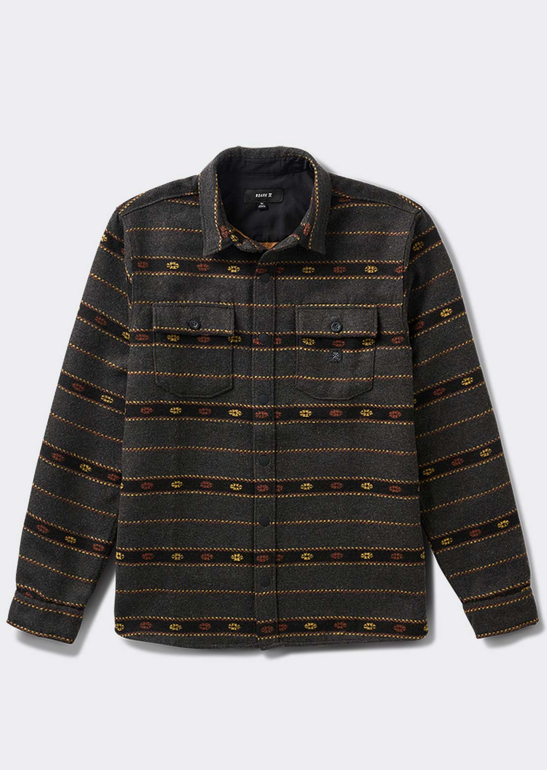 Roark Men's Nordsman Long Sleeve Button Up Shirt Onyx