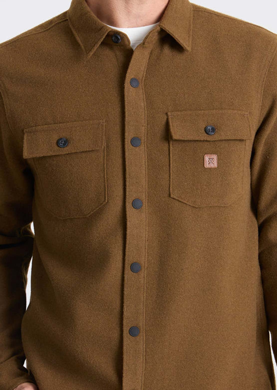 Roark Men's Nordsman Long Sleeve Button Up Shirt Otter