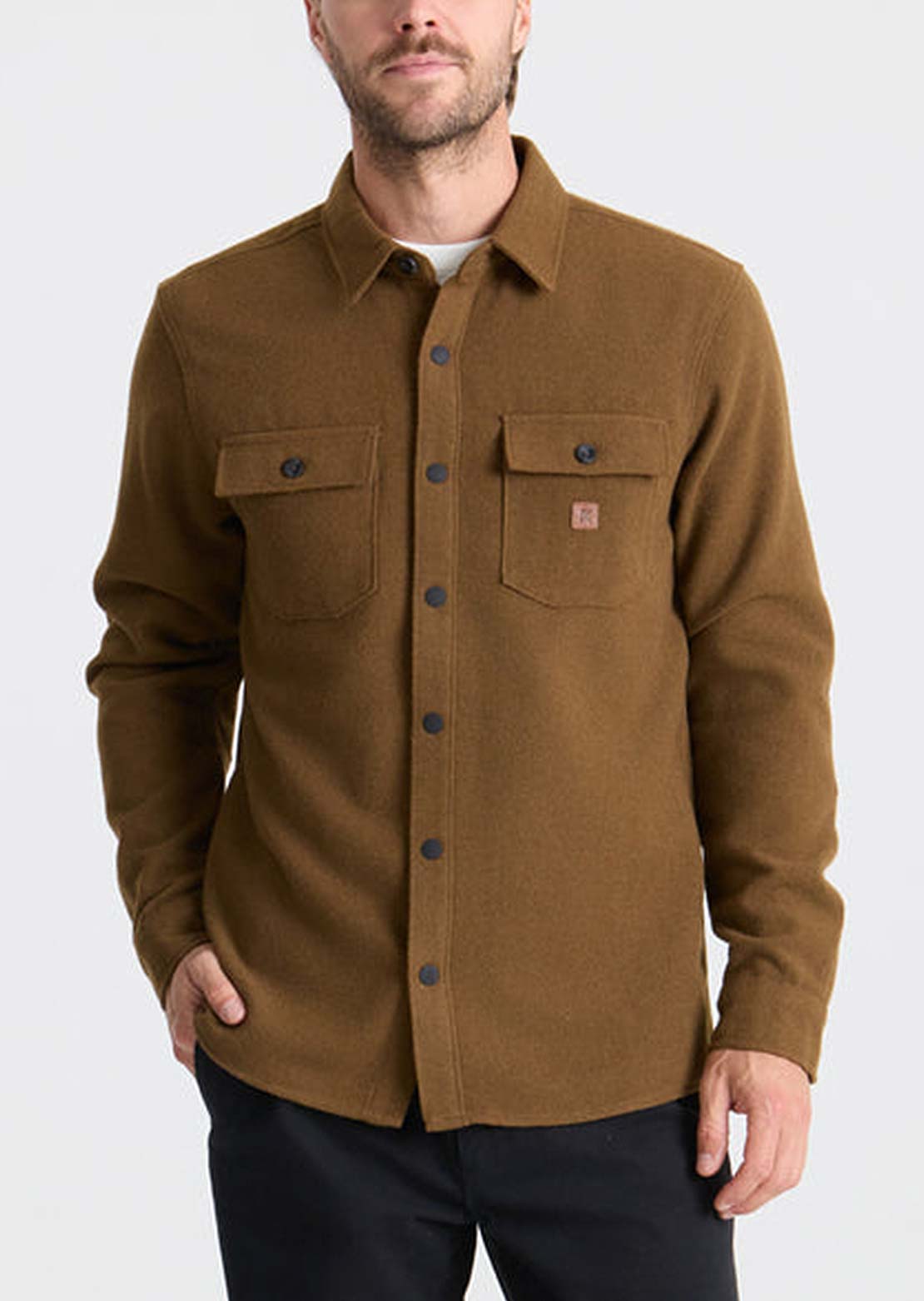 Roark Men's Nordsman Long Sleeve Button Up Shirt Otter