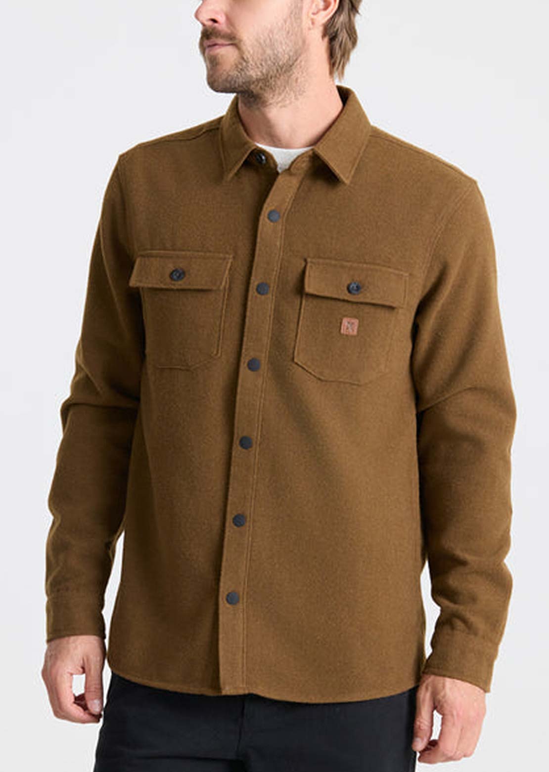 Roark Men's Nordsman Long Sleeve Button Up Shirt Otter