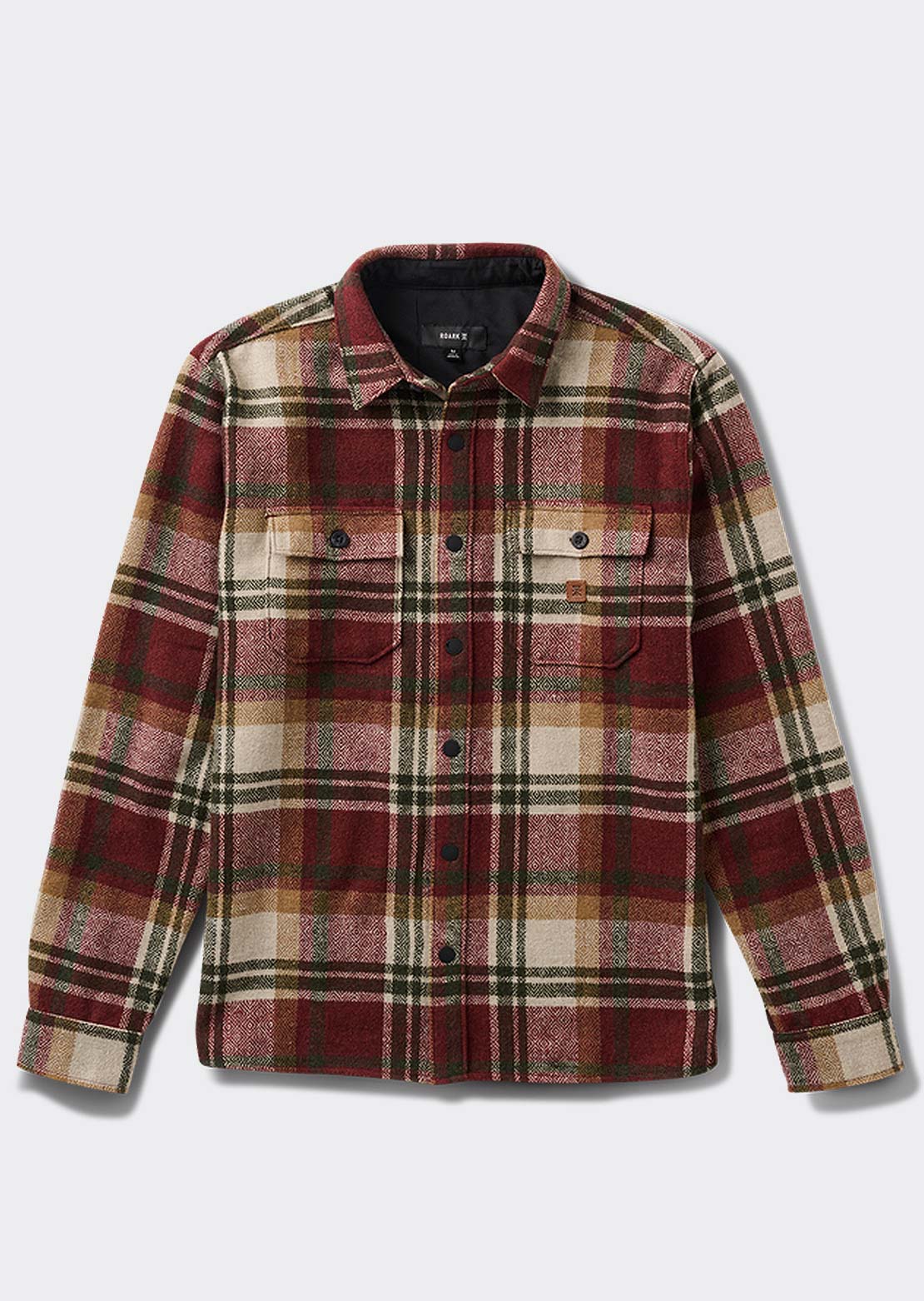 Roark Men's Nordsman Long Sleeve Button Up Shirt Sangria
