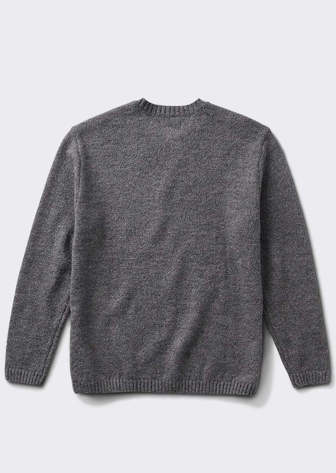 Roark Men's Nordsman Wool Sweater Charcoal