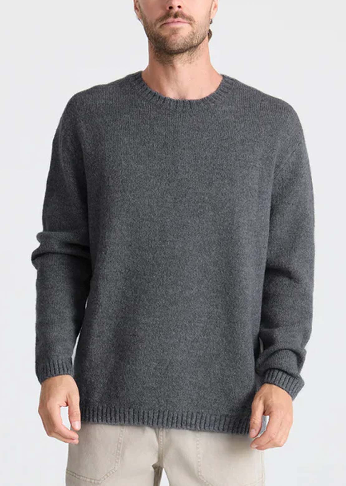 Roark Men's Nordsman Wool Sweater Charcoal