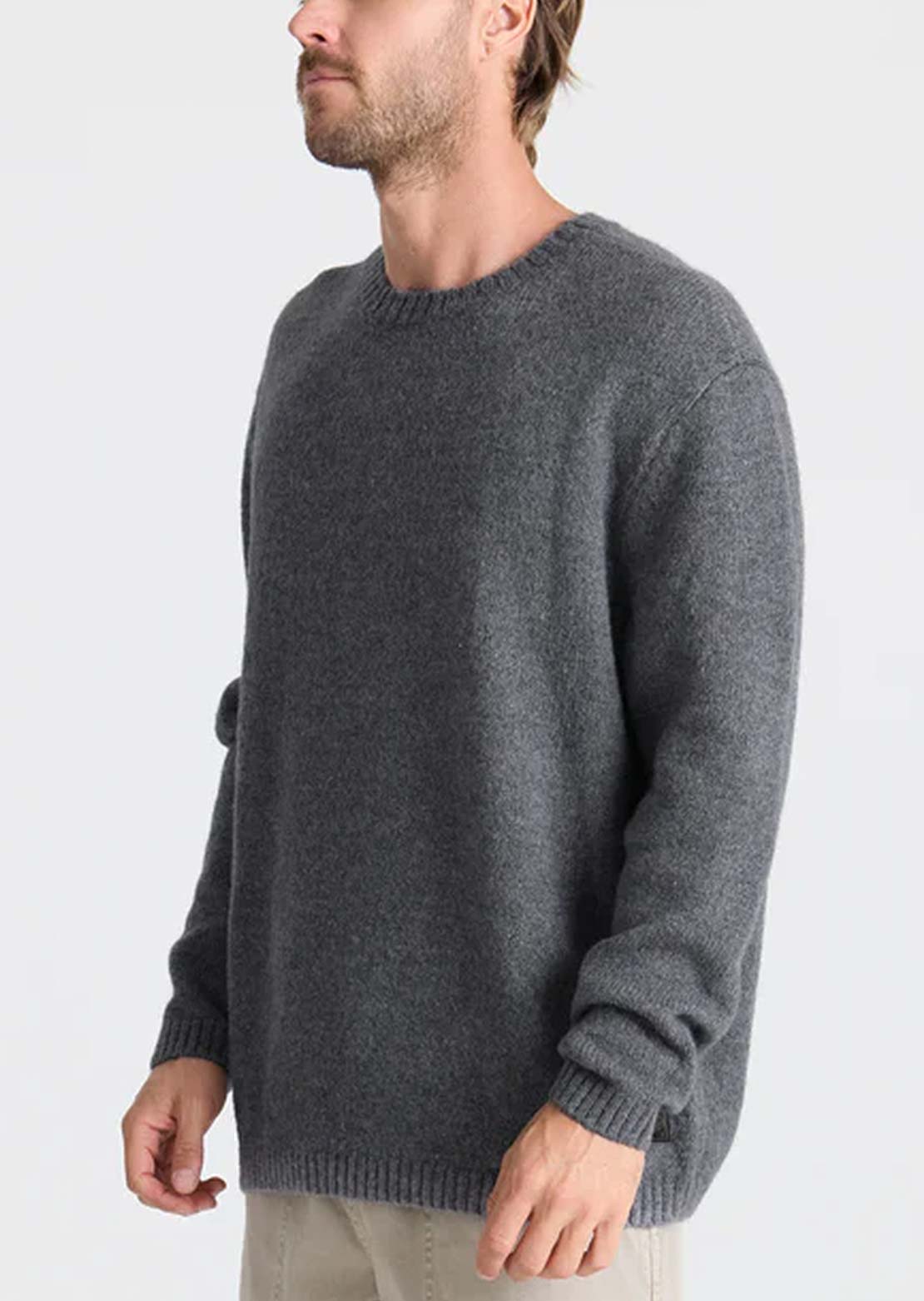 Roark Men's Nordsman Wool Sweater Charcoal