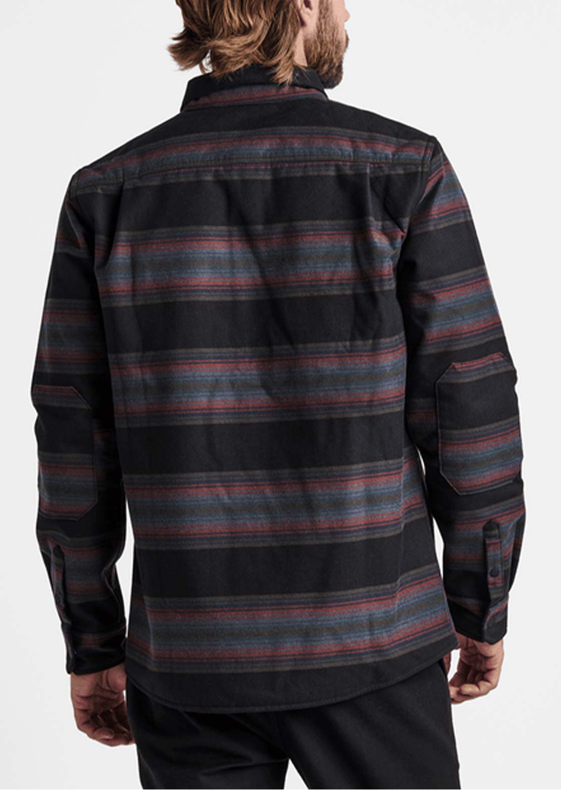 Roark Men's Nordsmann Bonded Flannel Button Up Shirt Black