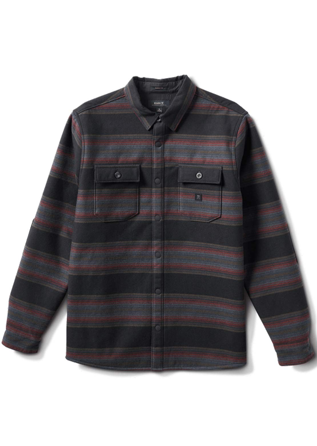 Roark Men's Nordsmann Bonded Flannel Button Up Shirt Black