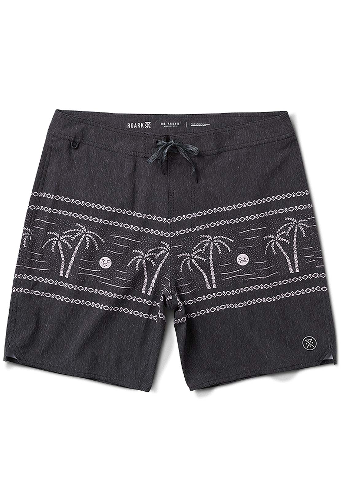 Roark Men&#39;s Passage 18&quot; Noches Boardshorts Black