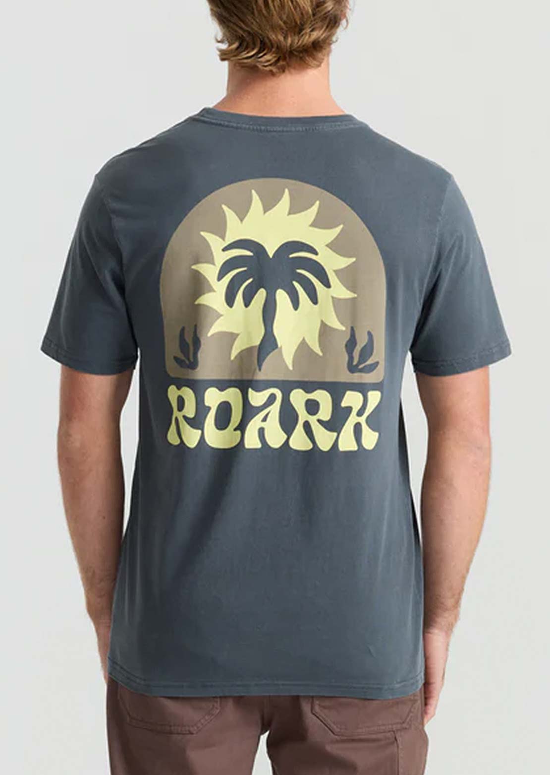 Roark Men's Roark Palm T-Shirt Charcoal