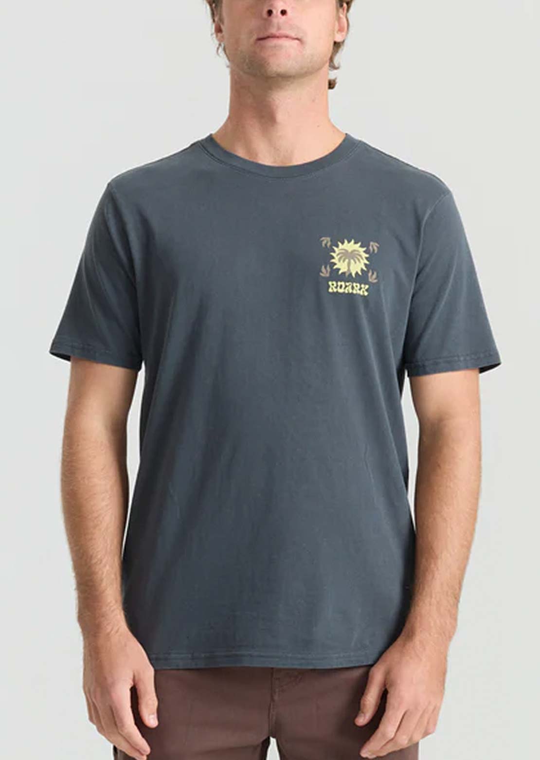 Roark Men's Roark Palm T-Shirt Charcoal
