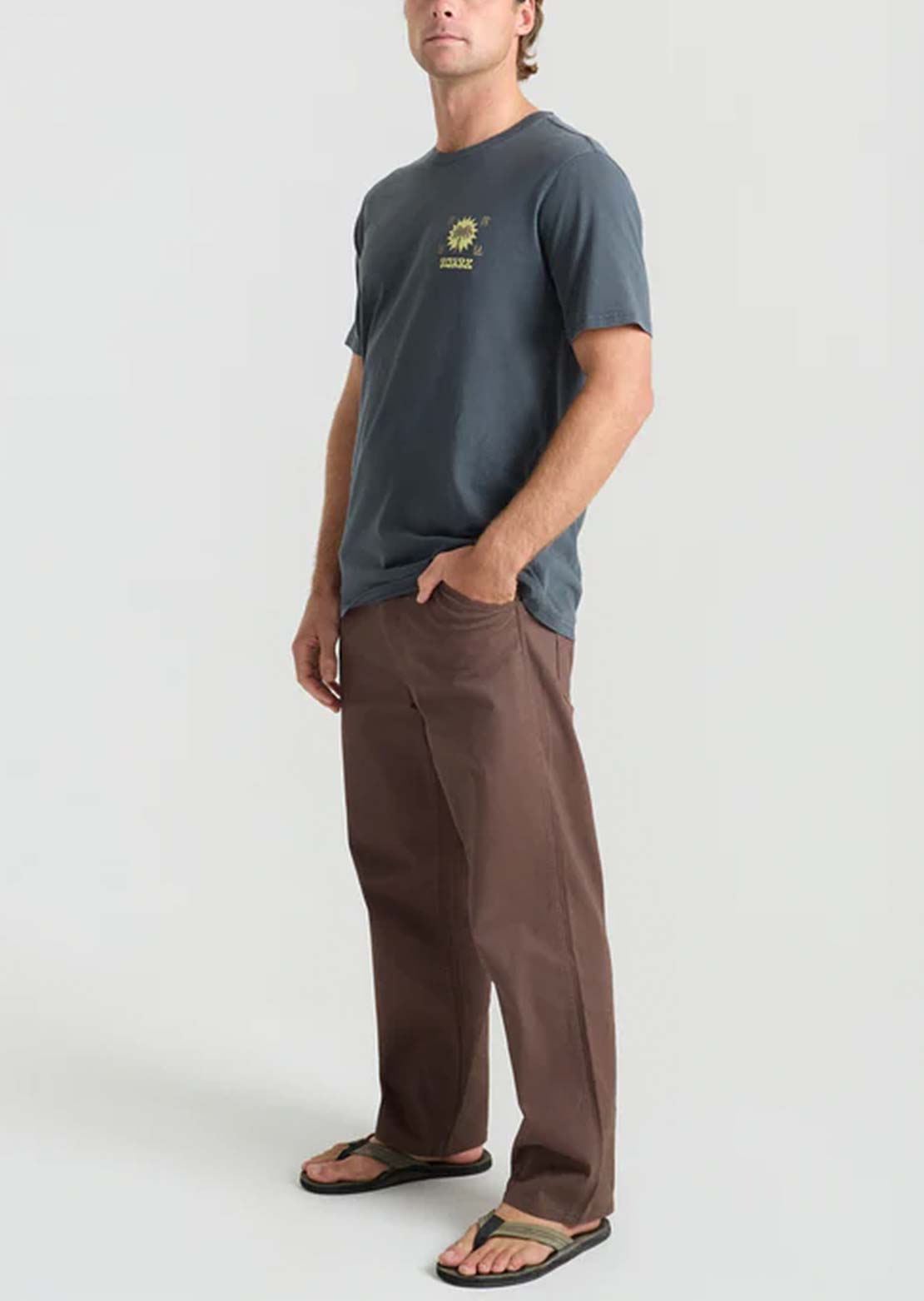 Roark Men's Roark Palm T-Shirt Charcoal