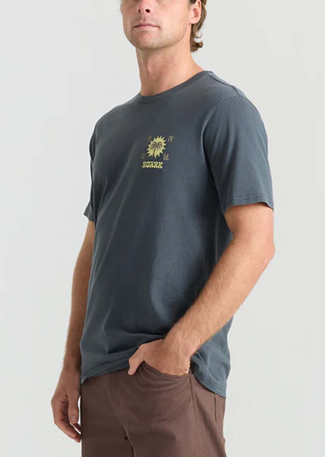 Roark Men's Roark Palm T-Shirt Charcoal